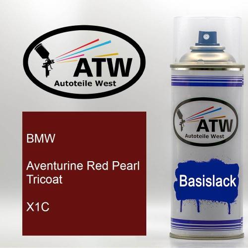 BMW, Aventurine Red Pearl Tricoat, X1C: 400ml Sprühdose, von ATW Autoteile West.